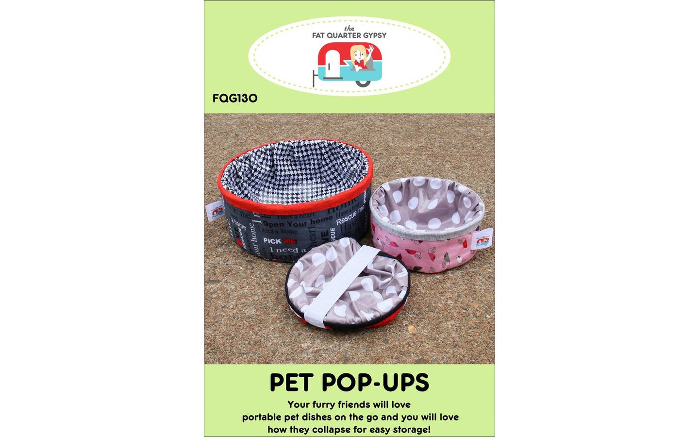 The Fat Quarter Gypsy Pet Pop-Ups Ptrn