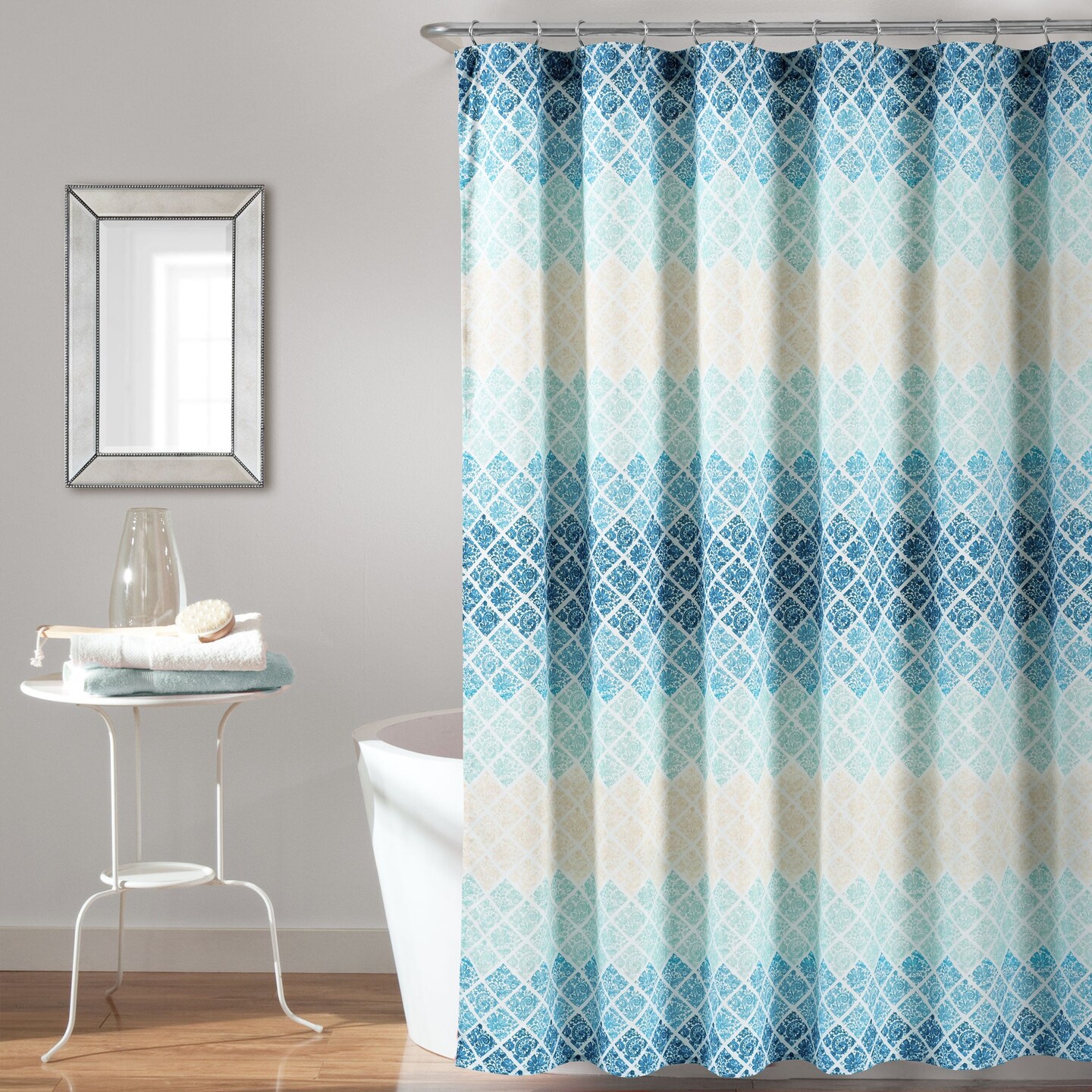 Ombre deals shower curtain