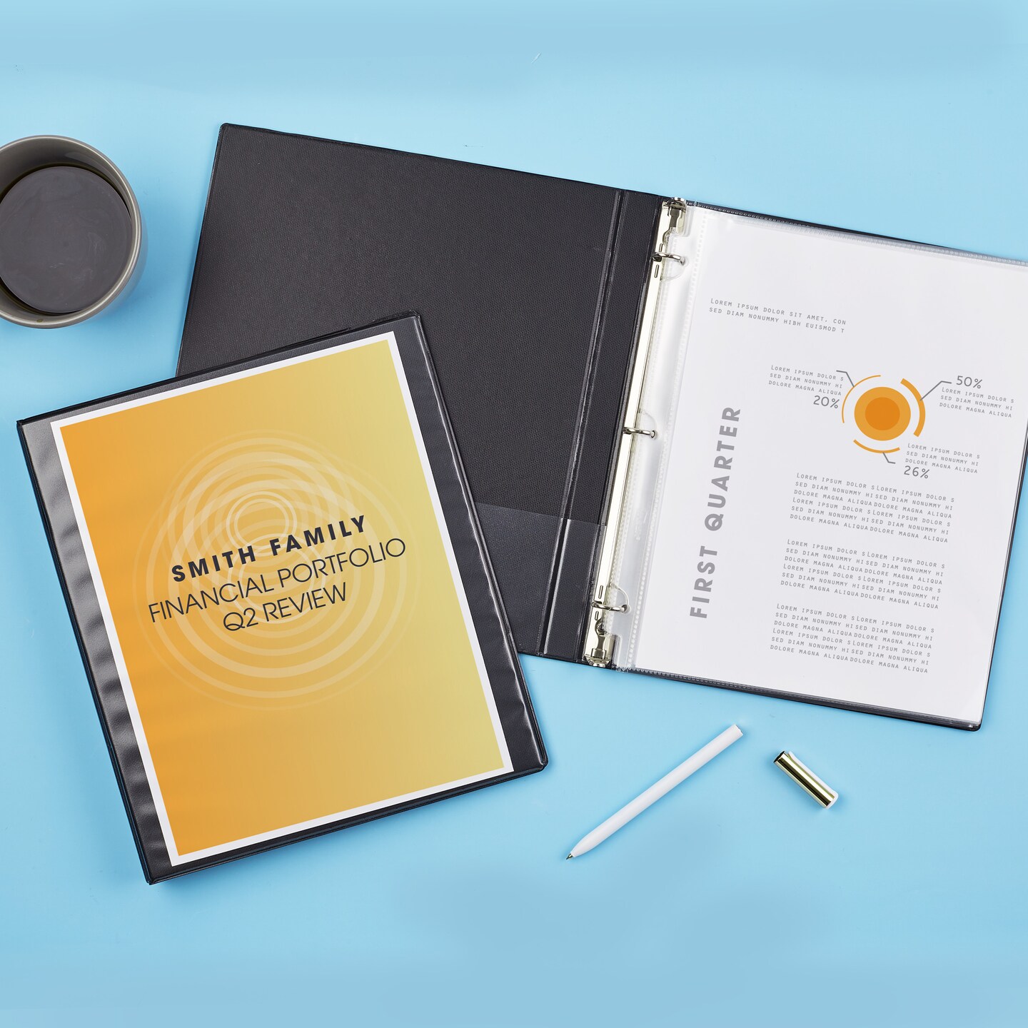 Avery Economy View 3 Ring Binder, 1/2 Inch Round Rings, 4 Black Binders (05705)