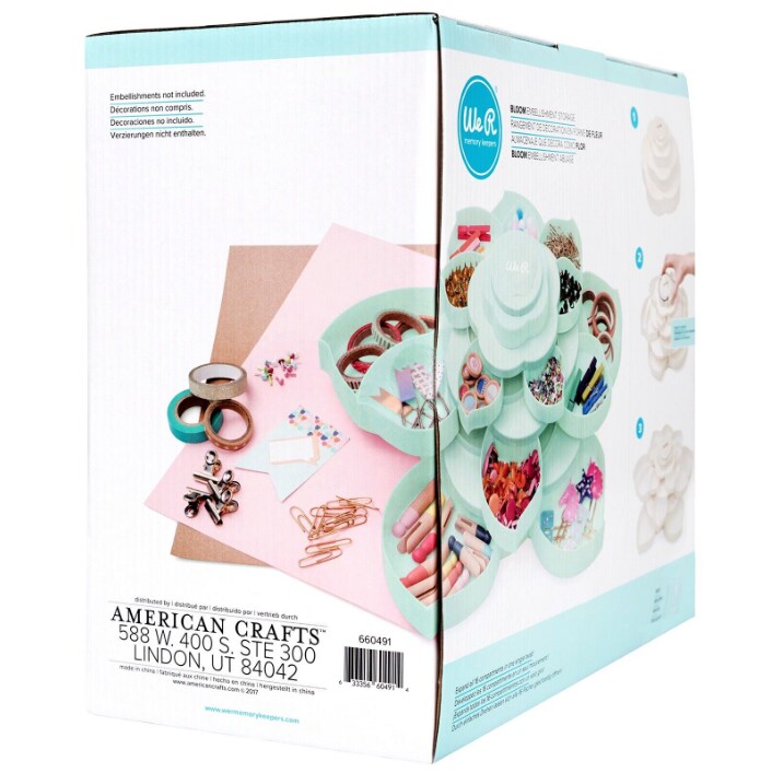 STORAGE - We R emory Keepers - BLOOM Embellishment Storage MINT 660491 by American Crafts