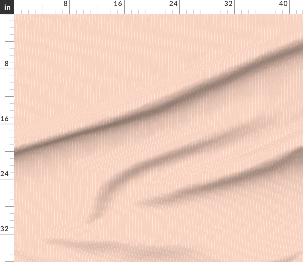 Coastal Stripe Minimalist Beachy Pastel Orange Striped Lines Peach Pink Custom Printed Fabric by Spoonflower Various Fabrics by the Yard or Fat Quarter