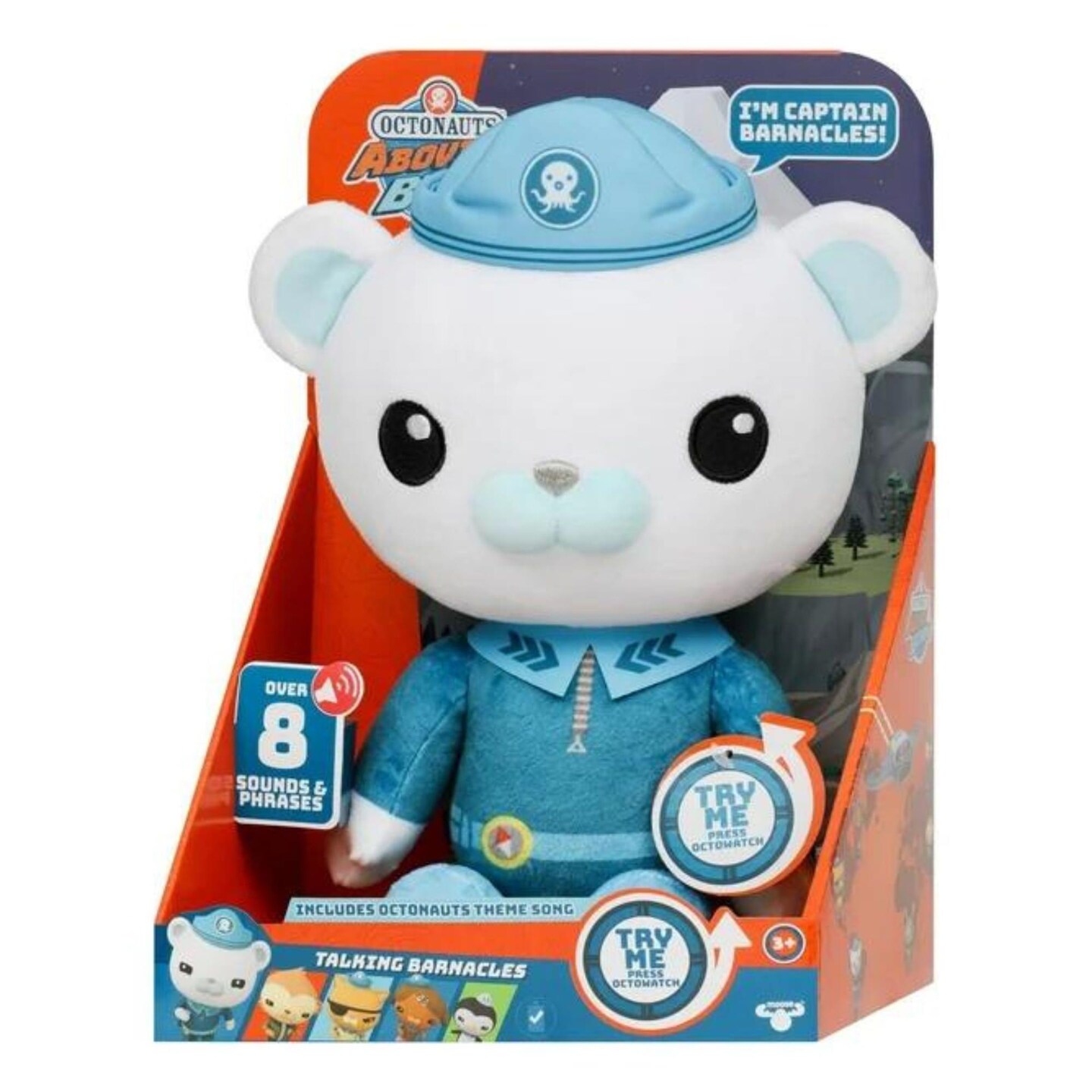 Octonauts Above &#x26; Beyond Captain Barnacles 13 Inch Talking Plush