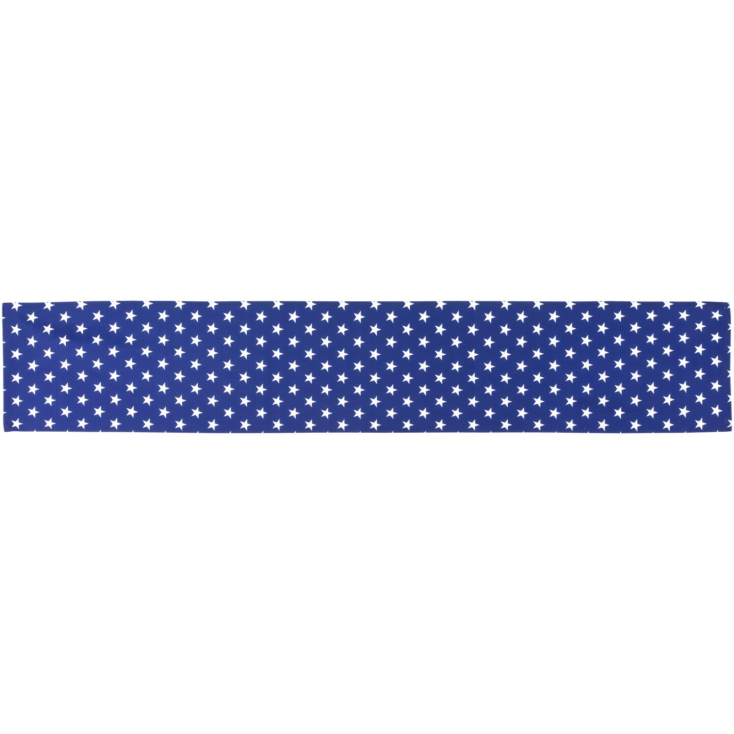 Northlight Patriotic Stars Table Runner - 72" - Blue and White