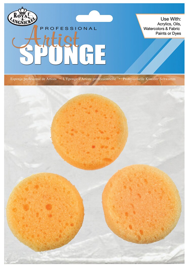 Royal Brush Artist&#x27;s Sponge, Synthetic, 3/Pkg.