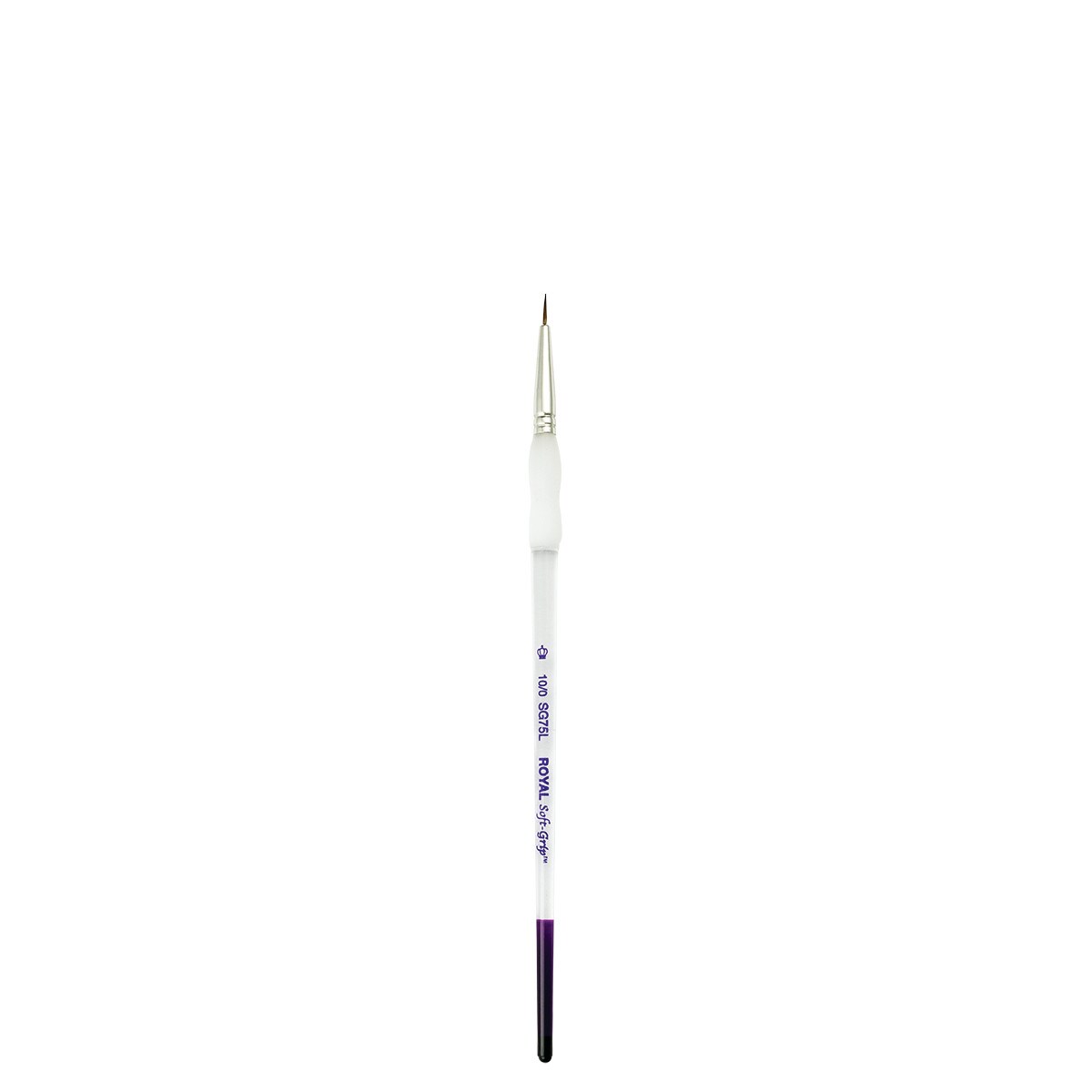 Royal Brush Soft-Grip Synthetic Sable Brush, Short Liner, 10/1