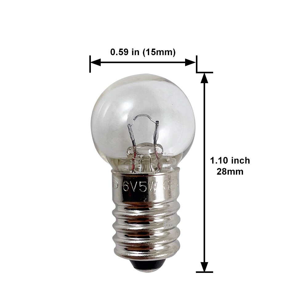 USHIO SM-8G101 5W 6V E10 Base Incandescent Scientific Medical Bulb