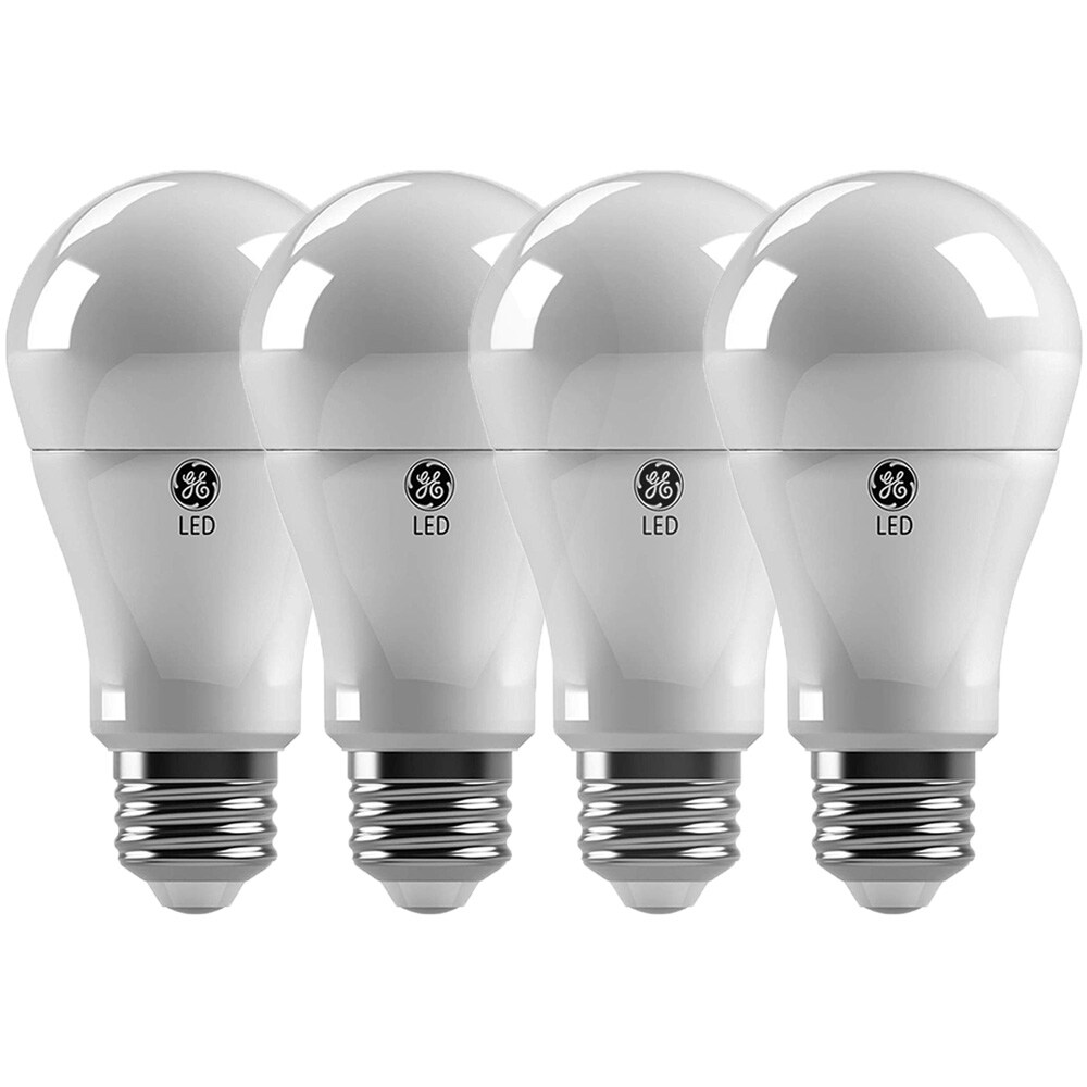 4Pk - GE 10W A19 LED Soft White 2700K Non-Dimmable Bulb - 60w Equiv.