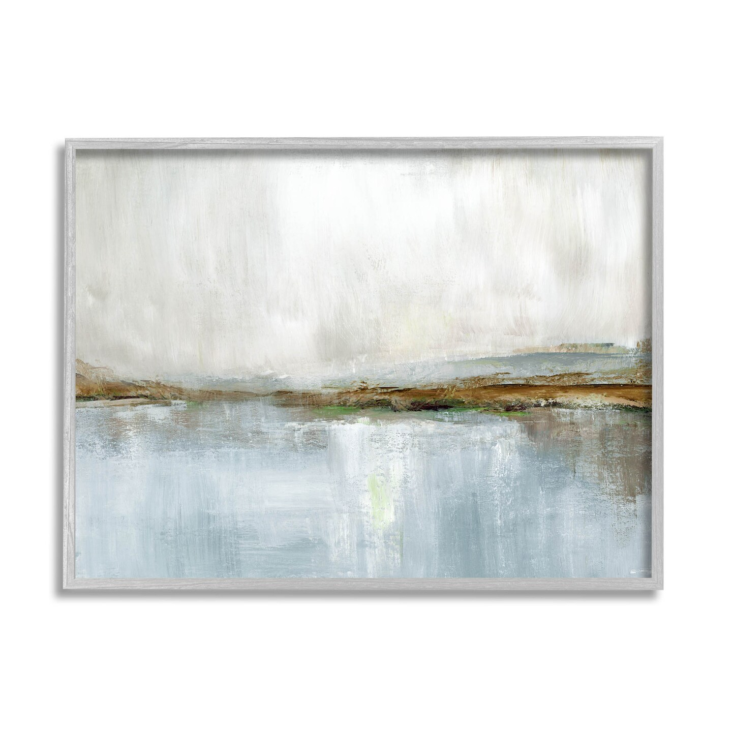 Stupell Industries Cloudy Abstract Landscape Scene Framed Giclee Art