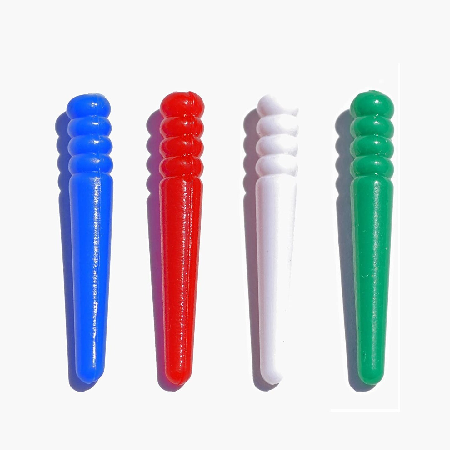 WE Games 48 Standard Plastic Cribbage Pegs w/ a Tapered Design in 4 Colors - Red, Blue, Green &#x26; White
