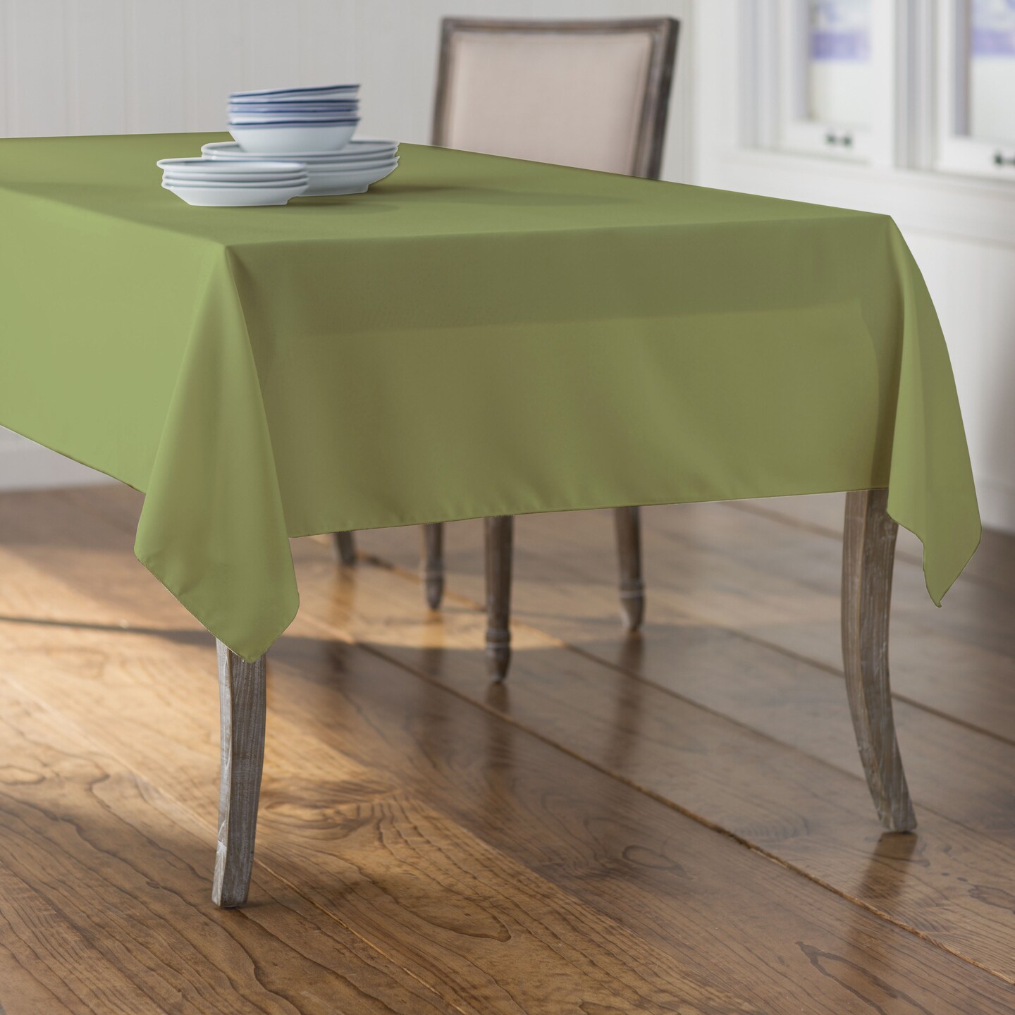 Polyester Poplin Rectangular Tablecloth, 60 By 102-inch