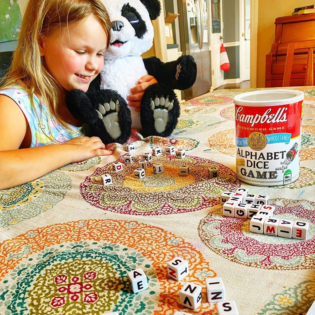 TDC Games Campbell&#x27;s Alphabet Dice Word Game