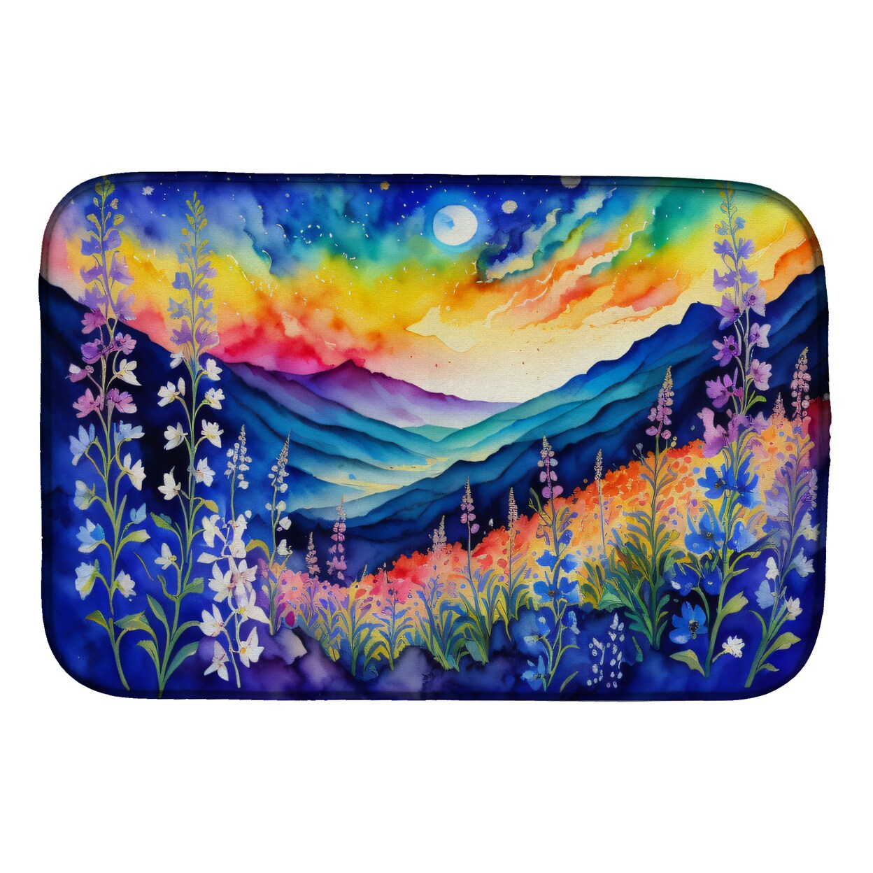 Colorful dish drying discount mat