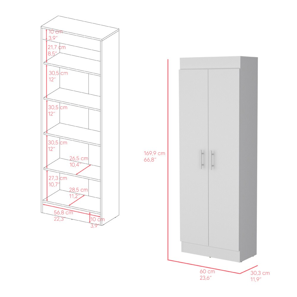 Clinton White Pantry Cabinet - 79.3 | Maximize Kitchen Storage