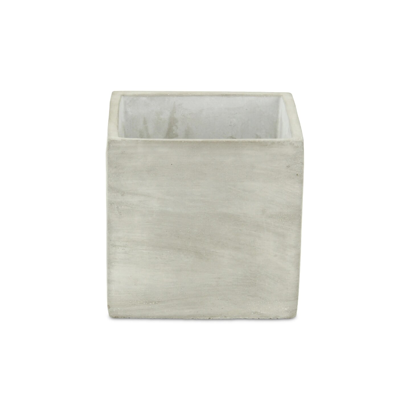 Contemporary Home Living 5.5&#x22; Large Square Outdoor Planter Pot
