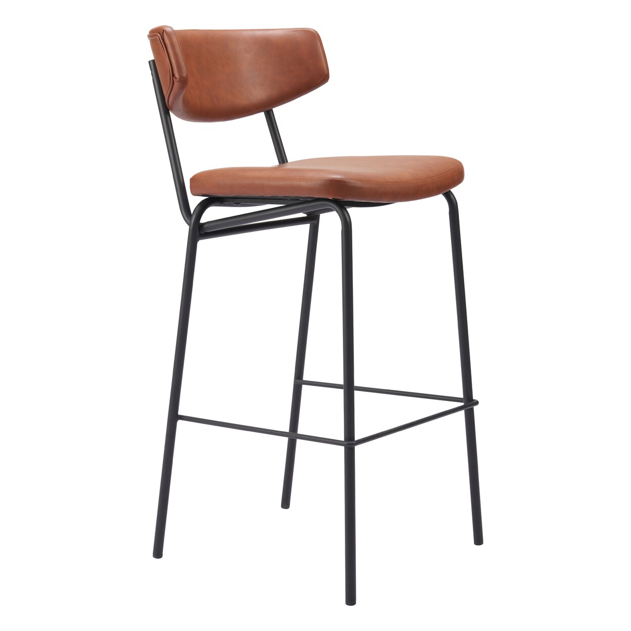 Zuo Modern Contemporary Inc. Charon Barstool (Set of 2) Vintage Brown