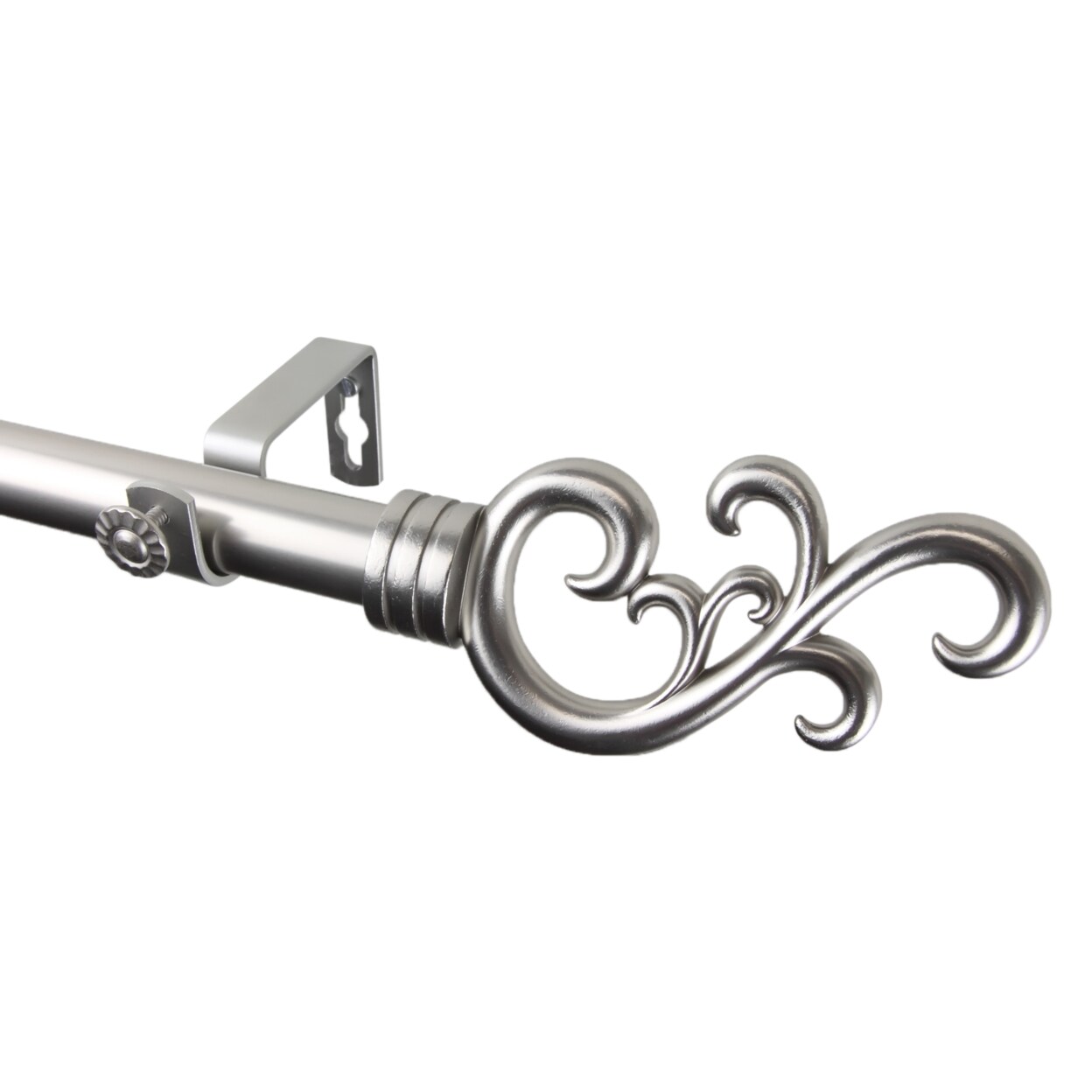 Rod Desyne Madeline Curtain Rod 28-48 inch - Satin Nickel