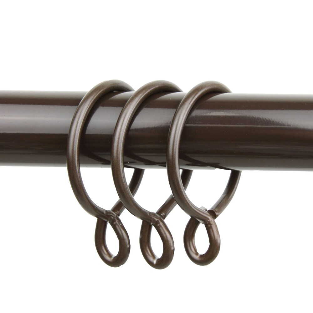 Rod Desyne Decorative 10 Curtain Eyelet Rings 2-1 By 4 Inch Inside Diameter - Cocoa