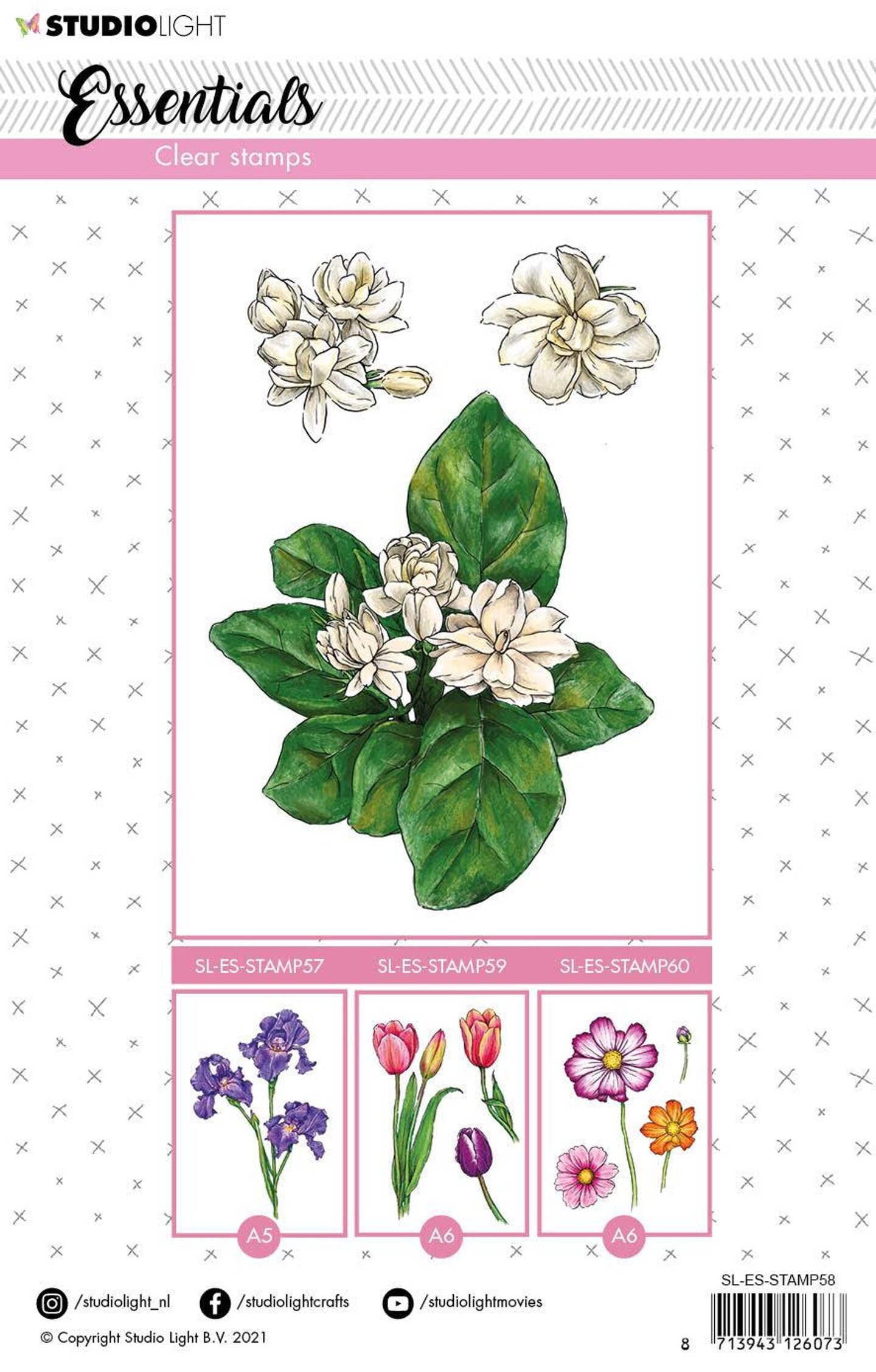 Studio Light SL Clear Stamp Arabian Jasmine Essentials 148x210mm nr.58 ...