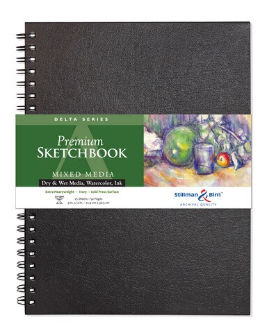 Delta Wirebound Mixed Media Sketchbook Cp 25Sh 270Gsm 9X12 Michaels