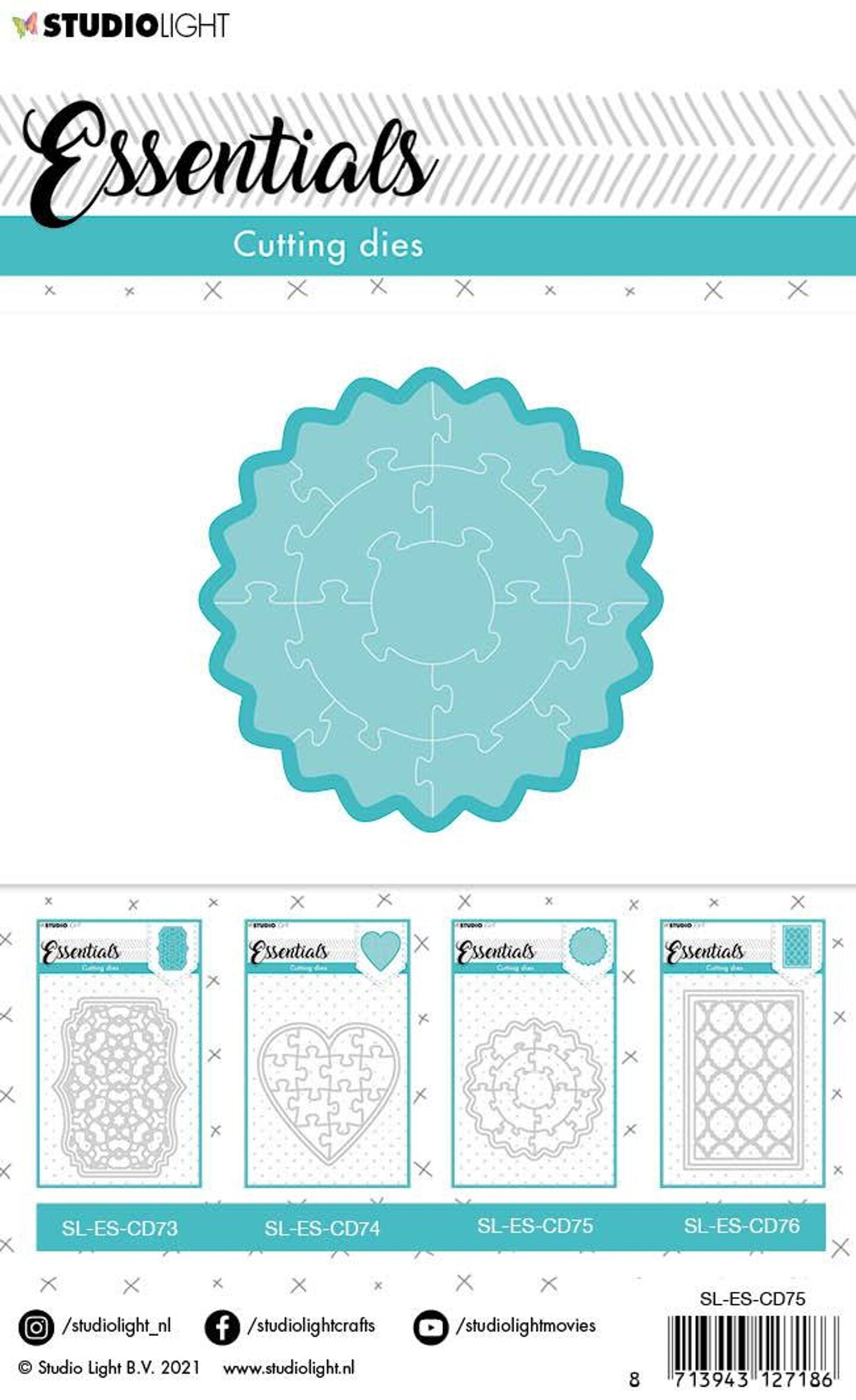 Studio Light SL Cutting Die Puzzle Circle Essentials 95x95mm nr.75