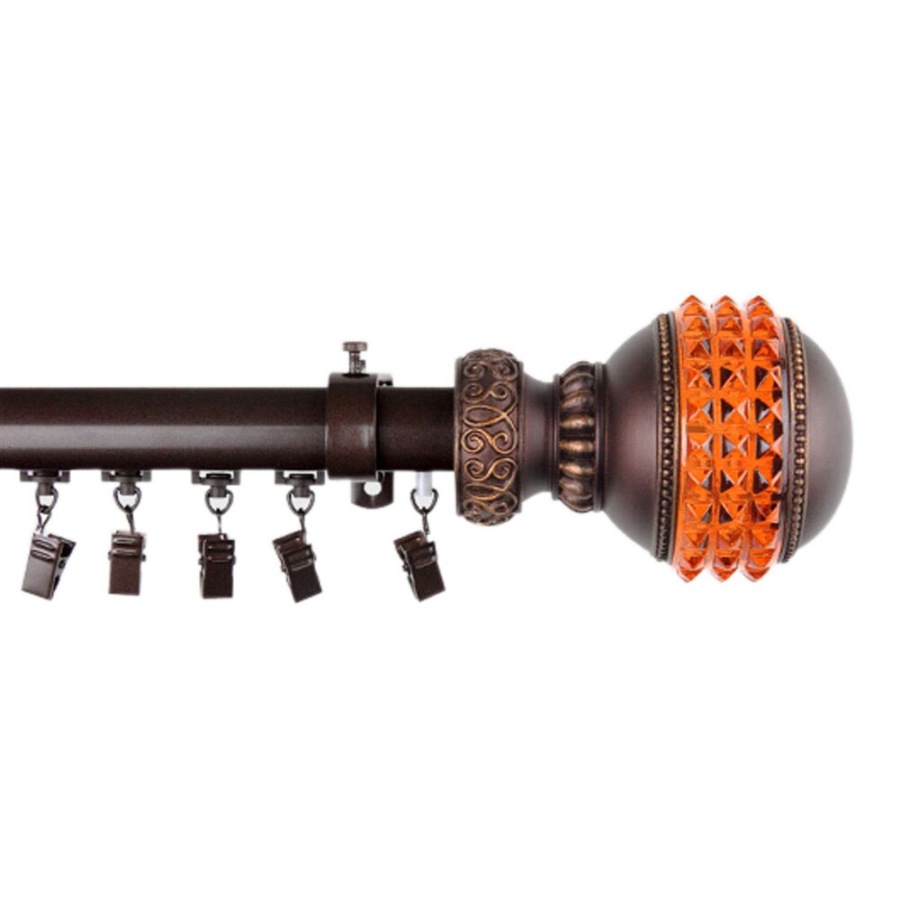 Disney Traverse Rods Rod Desyne Gemstone Traverse Rod 48-86 inch - Cocoa, Color: Cocoa, Size ...