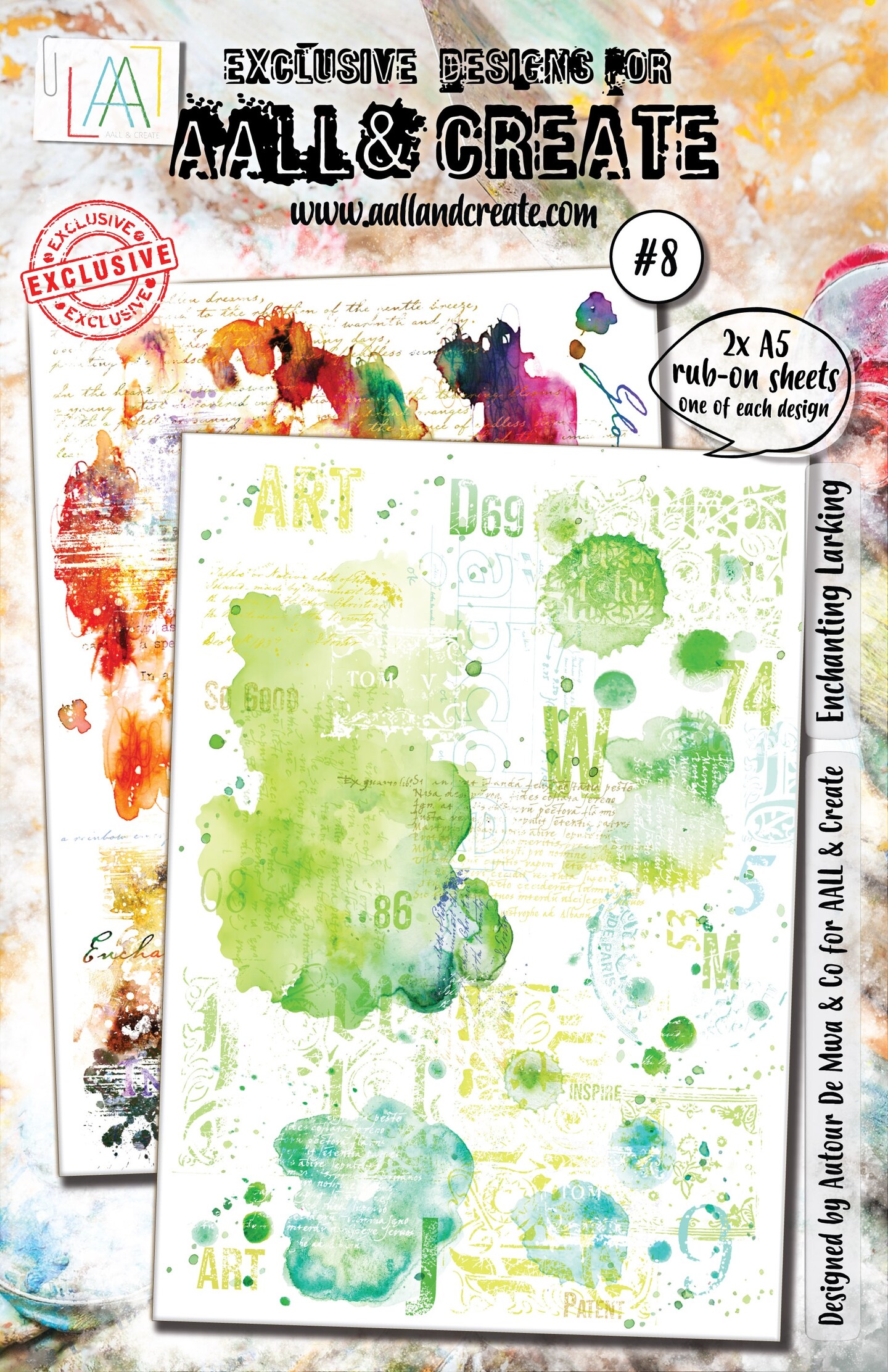 AALL And Create A5 Rub-Ons-Enchanting Larking