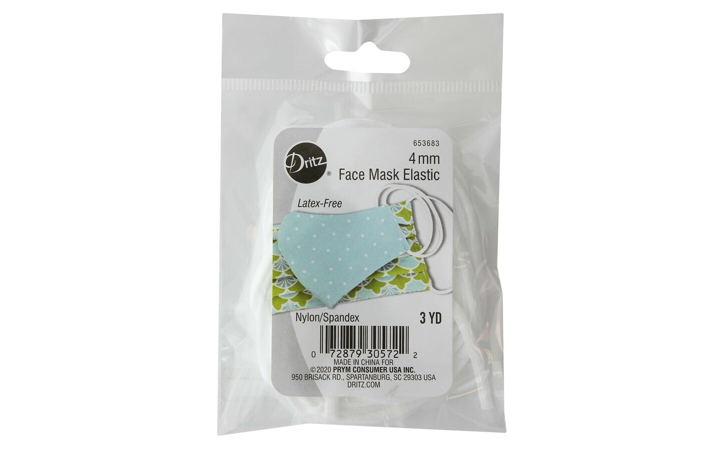 Dritz Face Mask Elastic 4mmx3yd Nylon/Spandex | Michaels