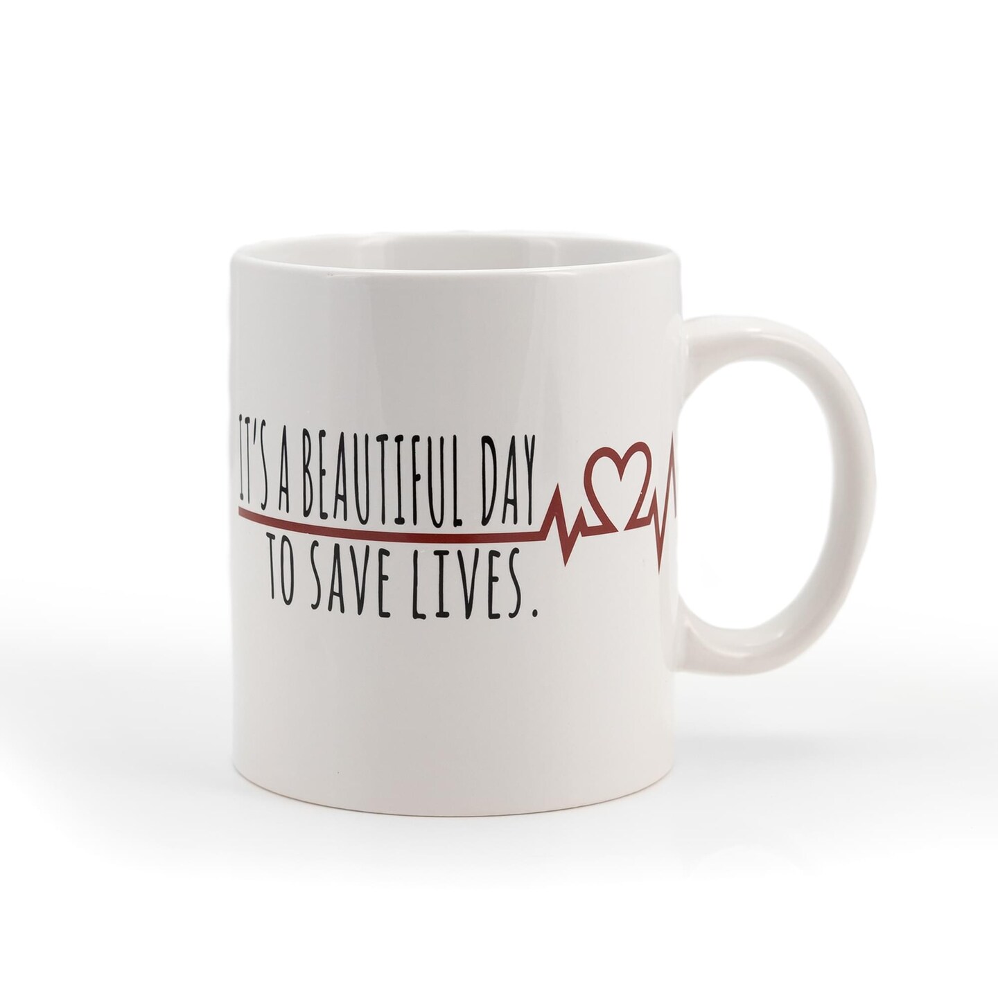Greys Anatomy Derek Coffee Mug | It&#x27;s A Beautiful Day To Save Lives | 16 Ounces
