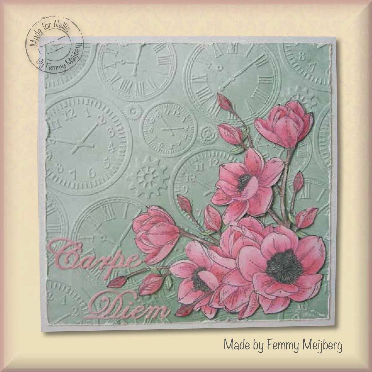 Nellie&#x27;s Choice Clear Stamps Flowers Blooming Branch Magnolia