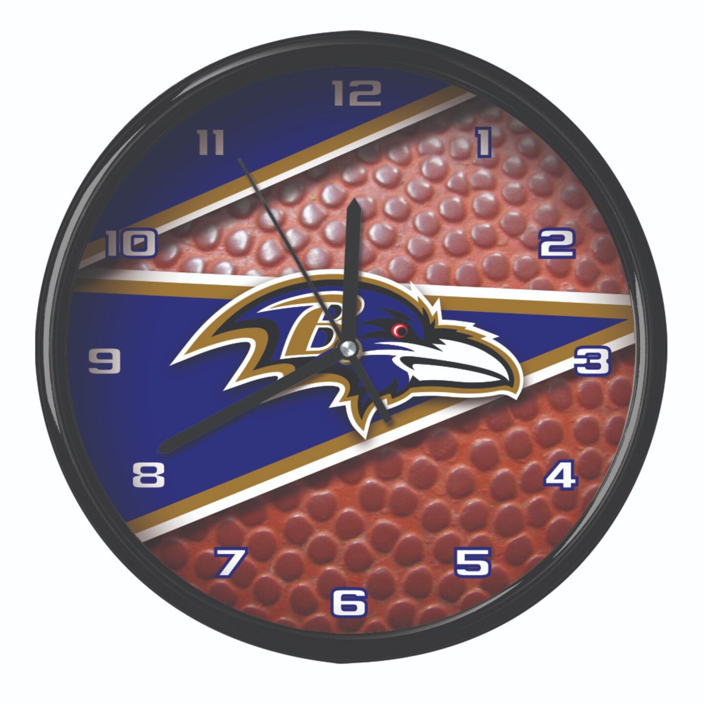 The Memory Company 11.5" Blue and White NFL Baltimore Ravens Wall Clock