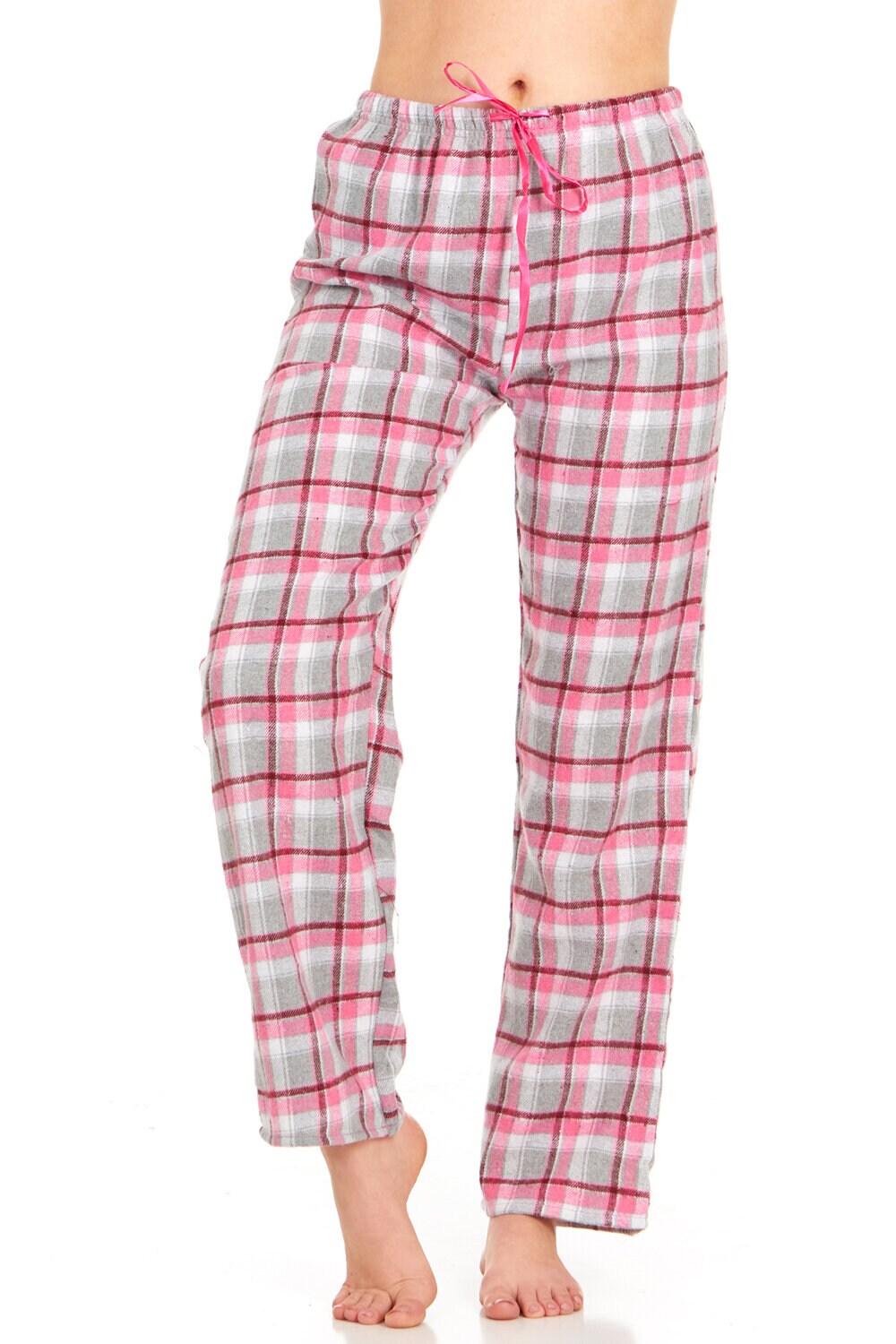 Daresay Women's Flannel Soft Stretchy Plaid Long Sleep Pajama