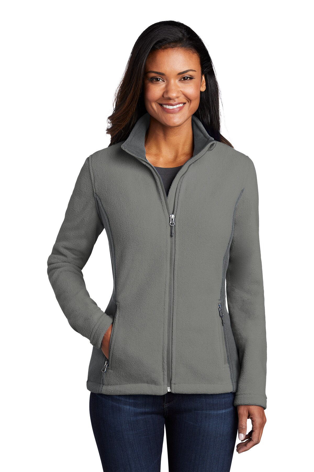 Ladies Colorblock Value Fleece Jacket popular quality apparel With