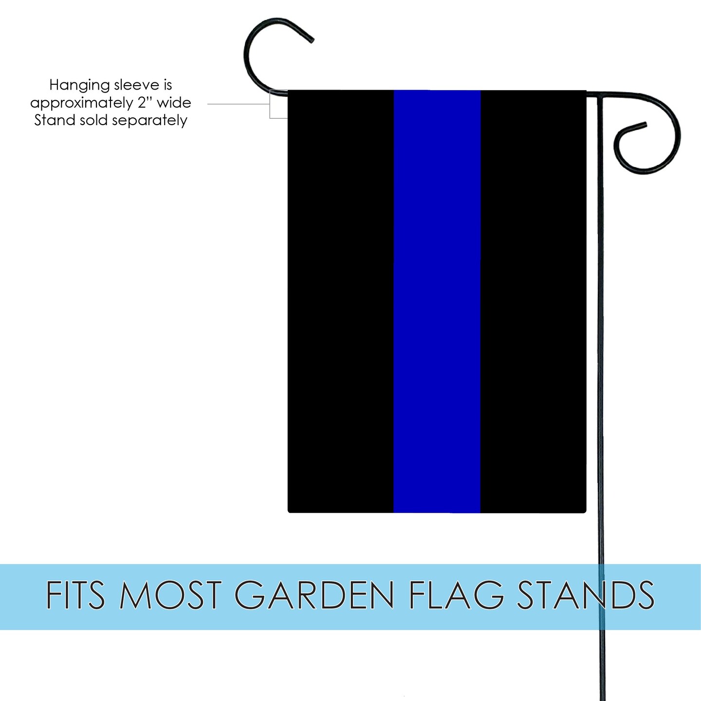 Thin Blue Line Decorative Police Flag