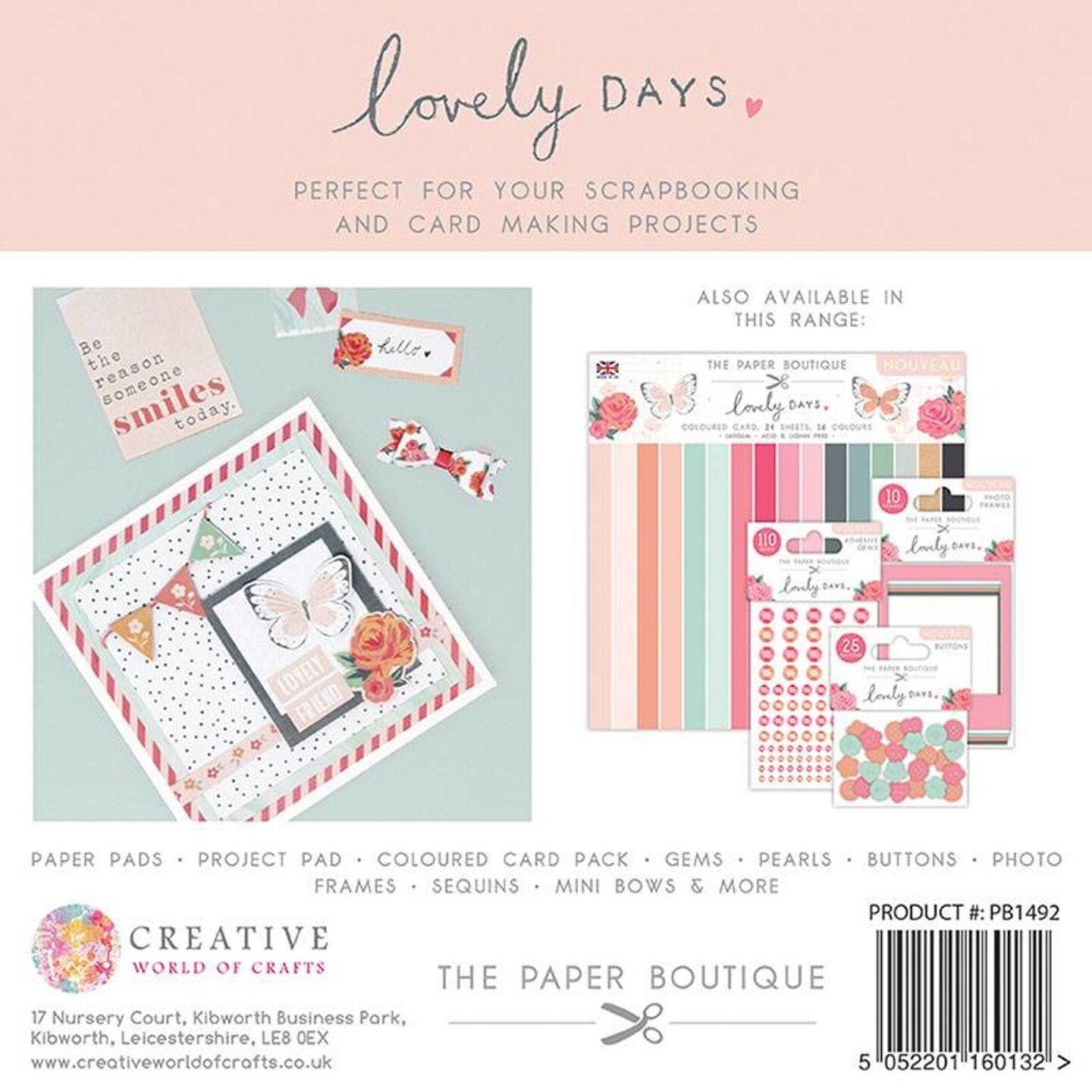 The Paper Boutique  Lovely Days 8x8 Paper Pad