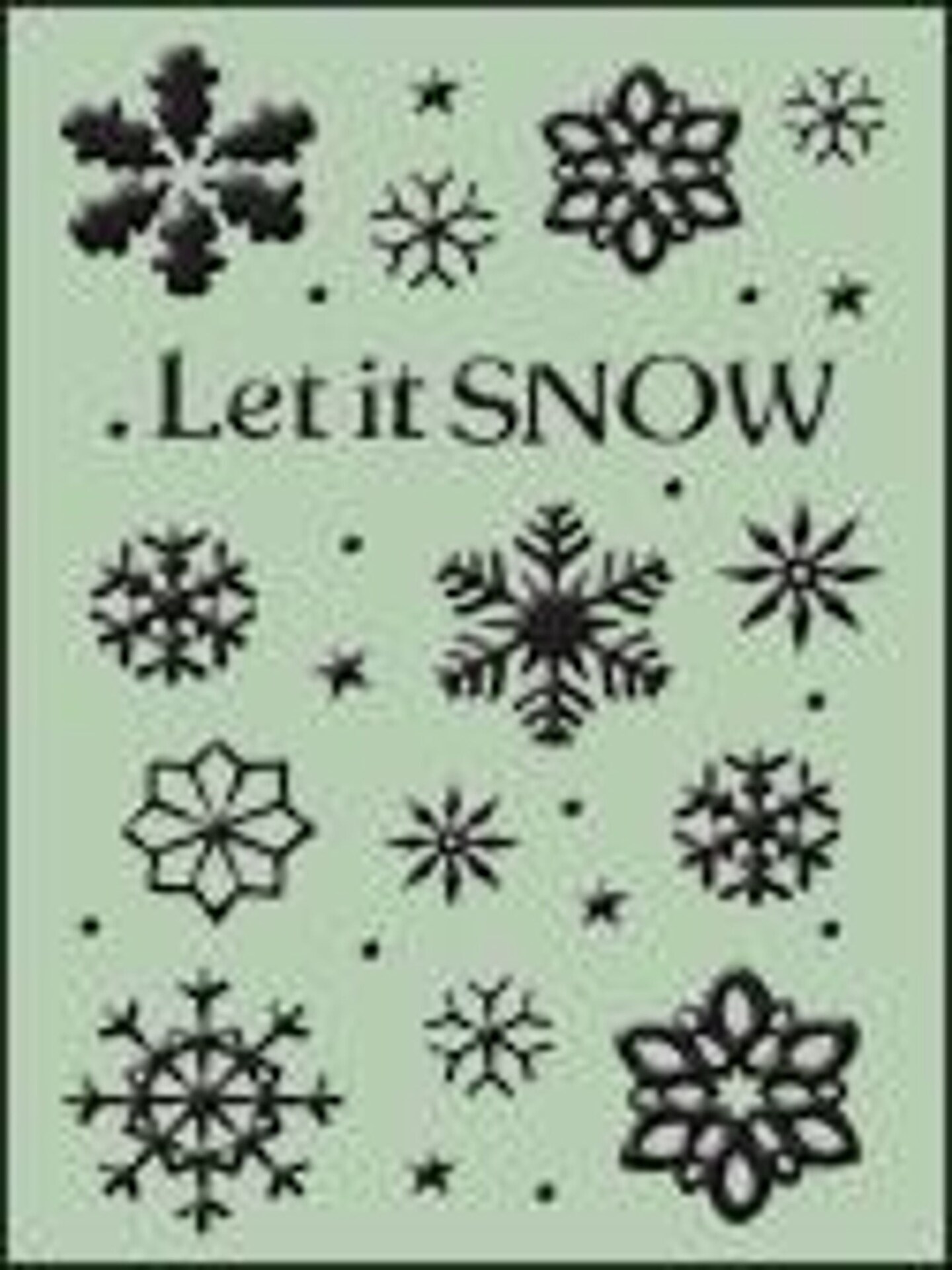 Crafts-Too Embossing Folder - Let it Snow (HSFC002)