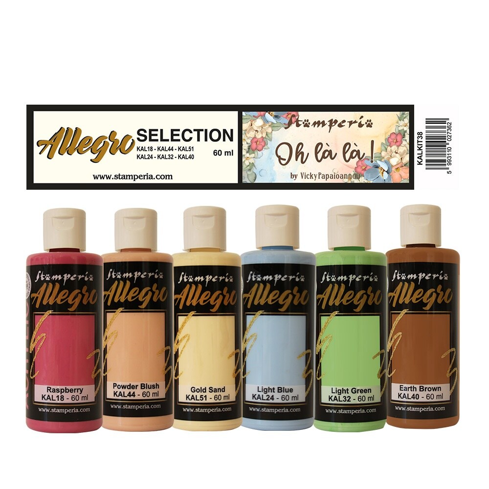 Stamperia Allegro Paint Set 6/Pkg-Oh La La