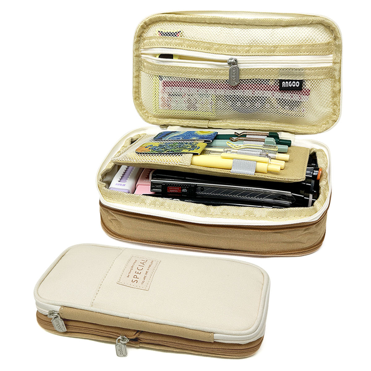 Cute Large Capacity Pencil Case, Unzip Pencil Bag, Stationery Bag, School  Supplies