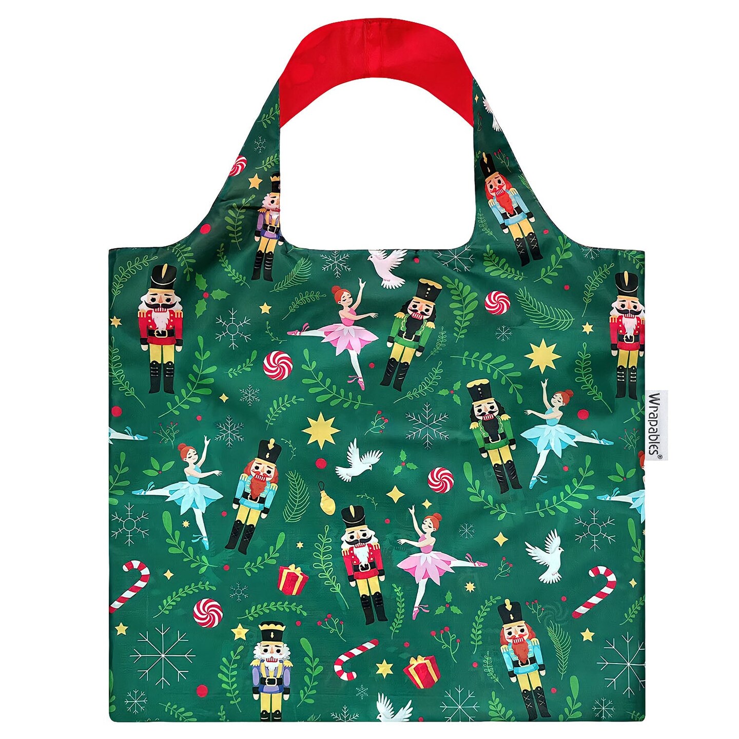 Wrapables Christmas Holiday AllyBag Collection Reusable Shopping Bag
