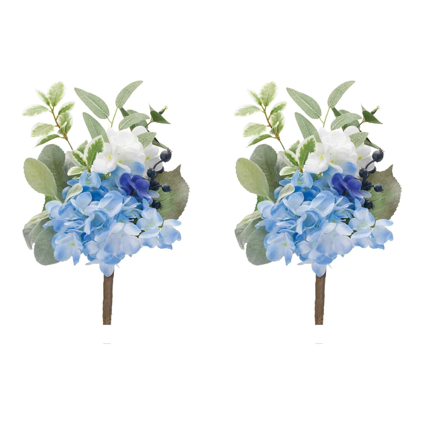 Melrose Set of 2 Mixed Floral Artificial Picks 14.5&#x22;