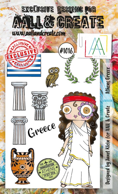 AALL and Create  A6 Stamp Set - #1016 - Athens Greece