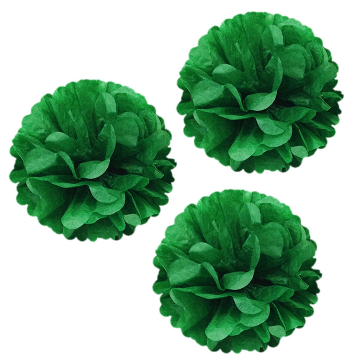 Wrapables 14&#x22; Set of 3 Tissue Pom Poms Party Decorations