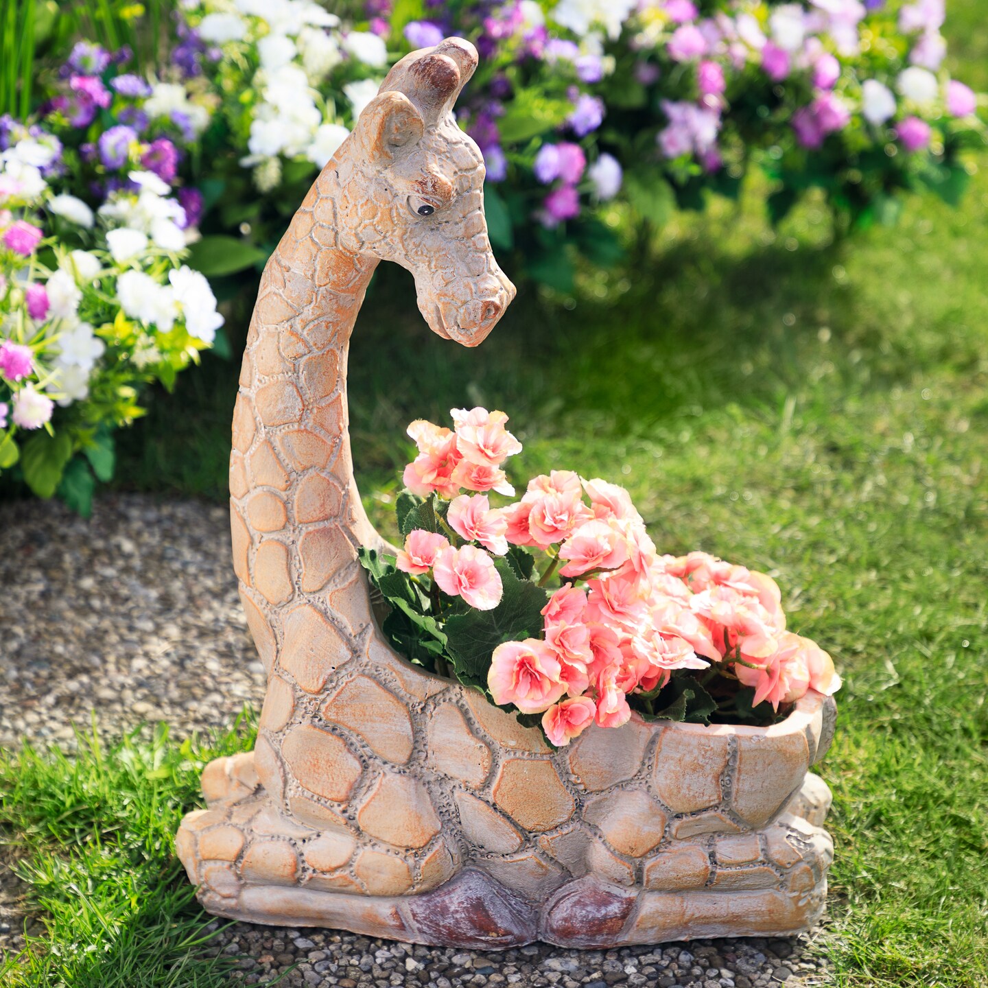 Northlight Giraffe Outdoor Ceramic Garden Planter - 17&#x22;