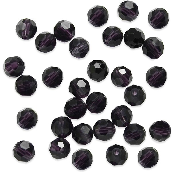 6mm Round 32 Faces Faceted Crystal Glass Beads Michaels
