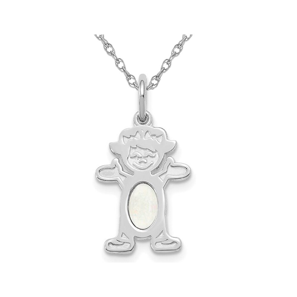 Childs 14K on sale White Gold Chai Charm Pendant