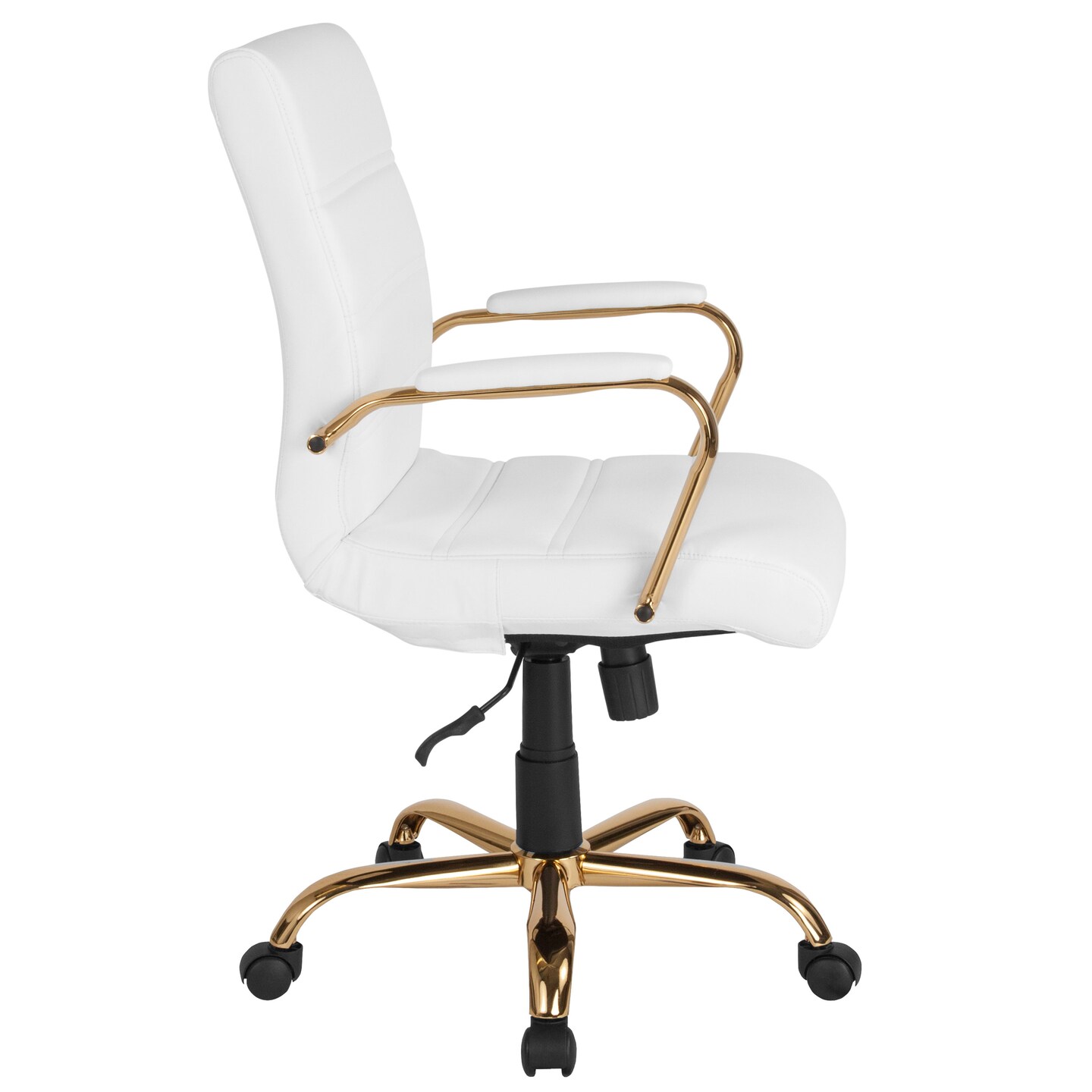 Merrick Lane Milano Contemporary Mid-Back Home Office Chair with Padded Arms