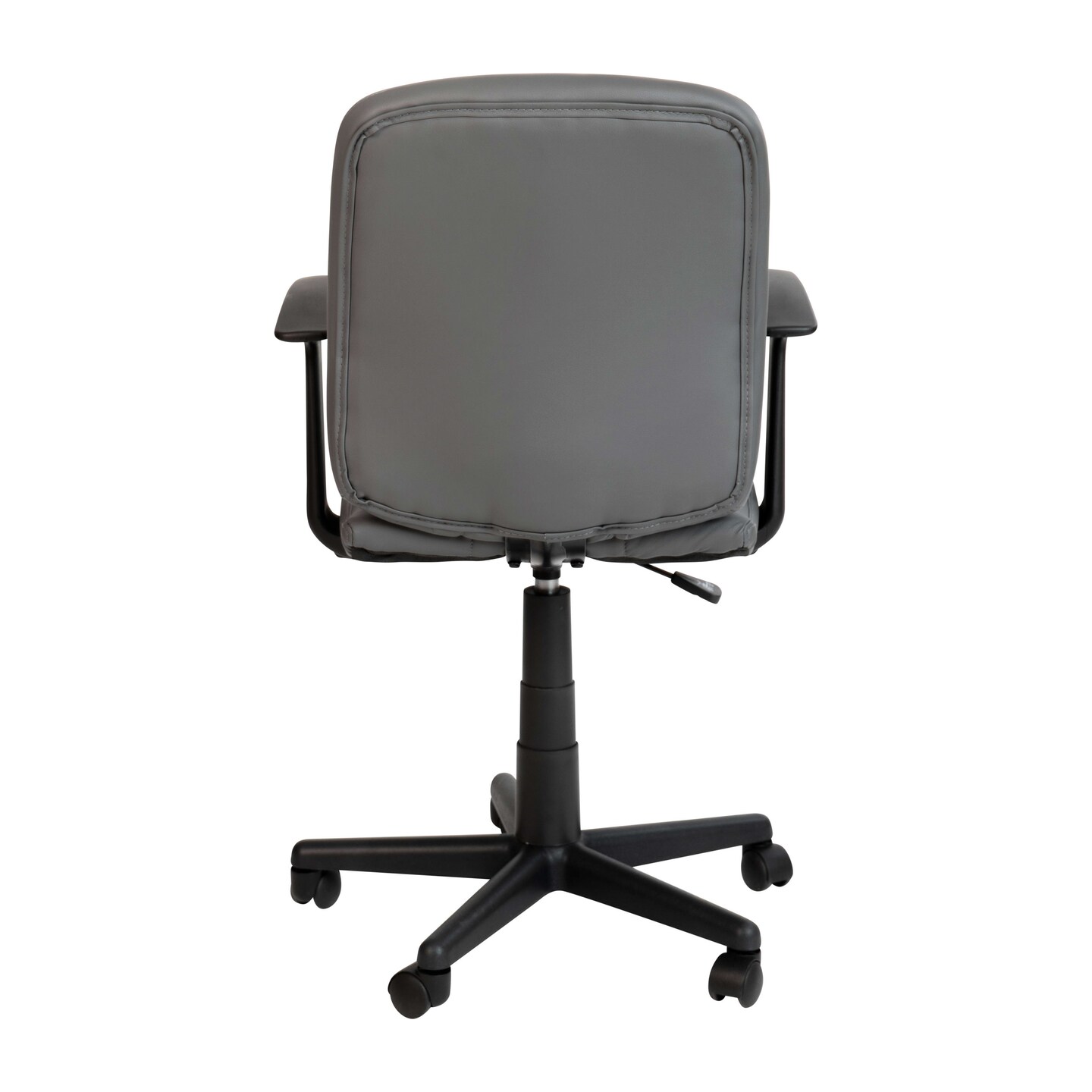 Emma and Oliver Mid-Back Quilted Vinyl Swivel Task Office Chair with Arms