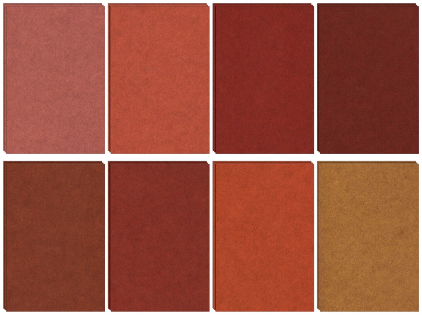 Idea-Ology Kraft-Stock Stack Cardstock Pad 6"X9" 24/Pkg-Warm, 8 Colors/3 Each