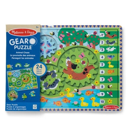 Melissa Doug Animals Chase I Spy Wooden Gears Michaels