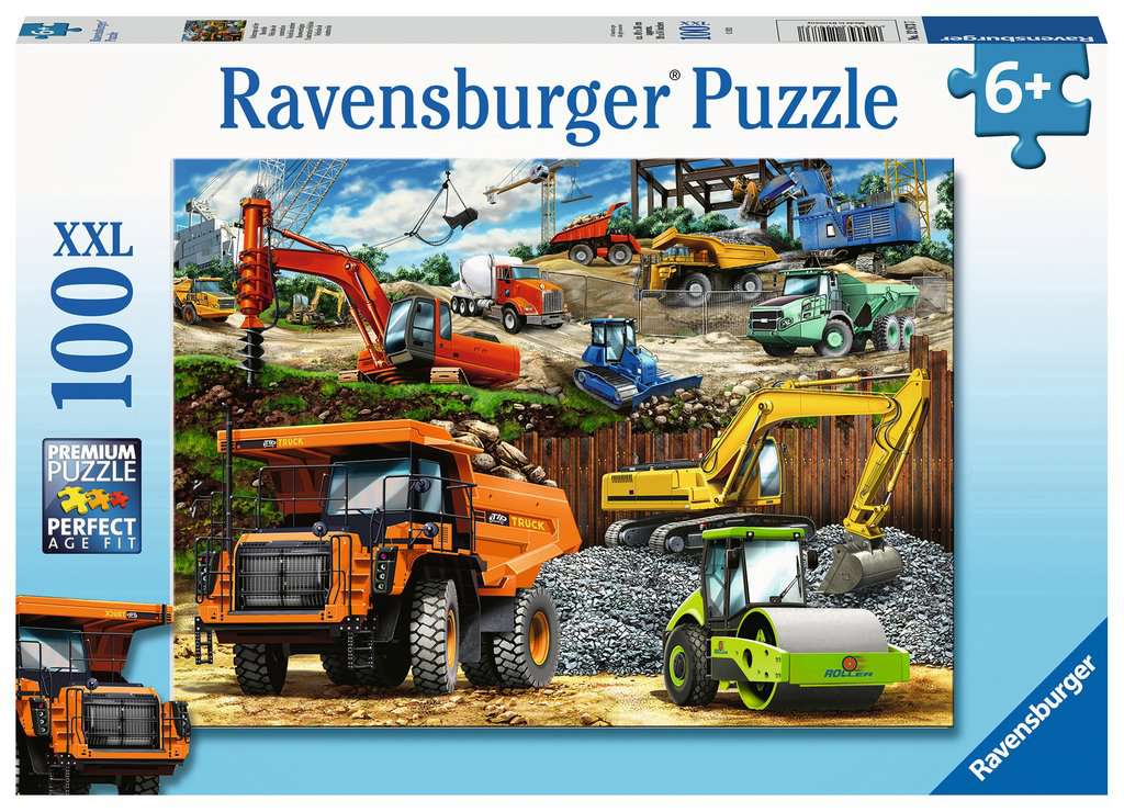 Construction Vehicles Puzzle - 100 piece