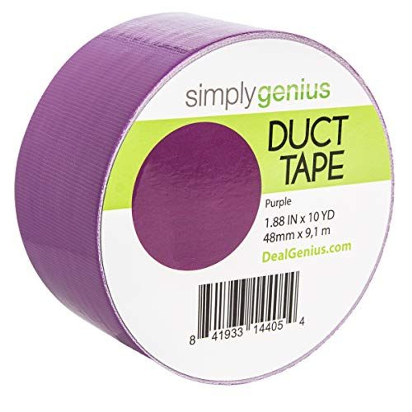Simply Genius Art &#x26; Craft Duct Tape Heavy Duty - Craft Supplies for Adults - Colored Duct Tape - 1.8 in x 10 yards - Colorful Tape for DIY, Craft &#x26; Home Improvement (Purple, Single roll)